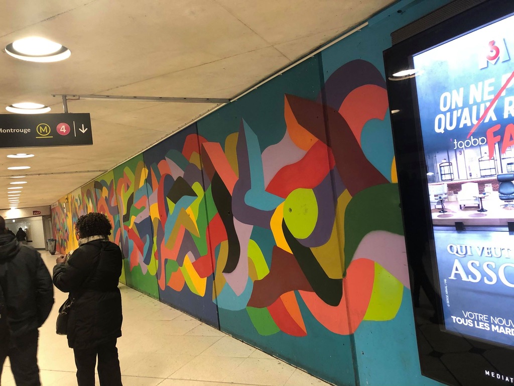 Gare du Nord mural, Paris