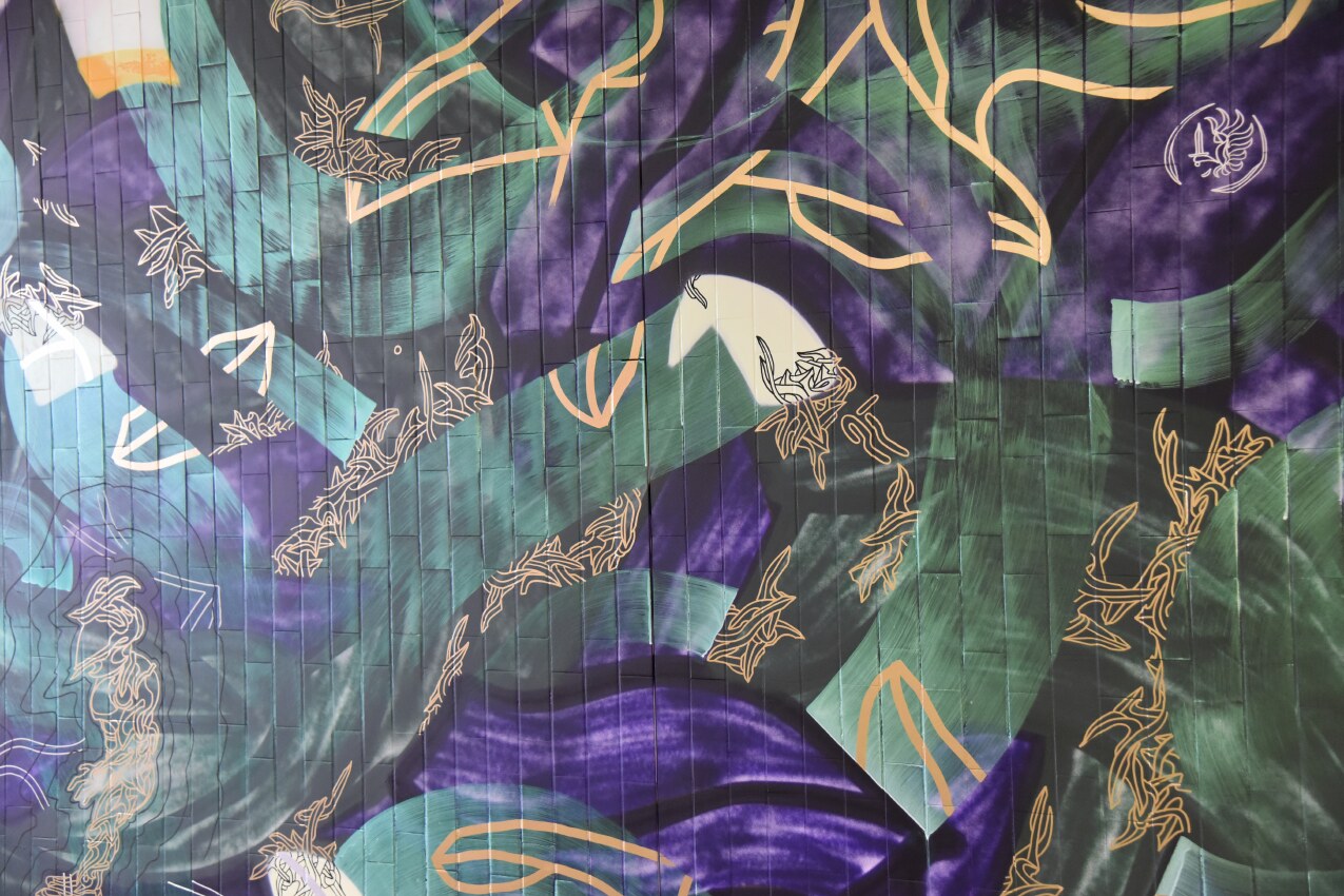 Detail of Kool Koor’s second Gare du Nord mural