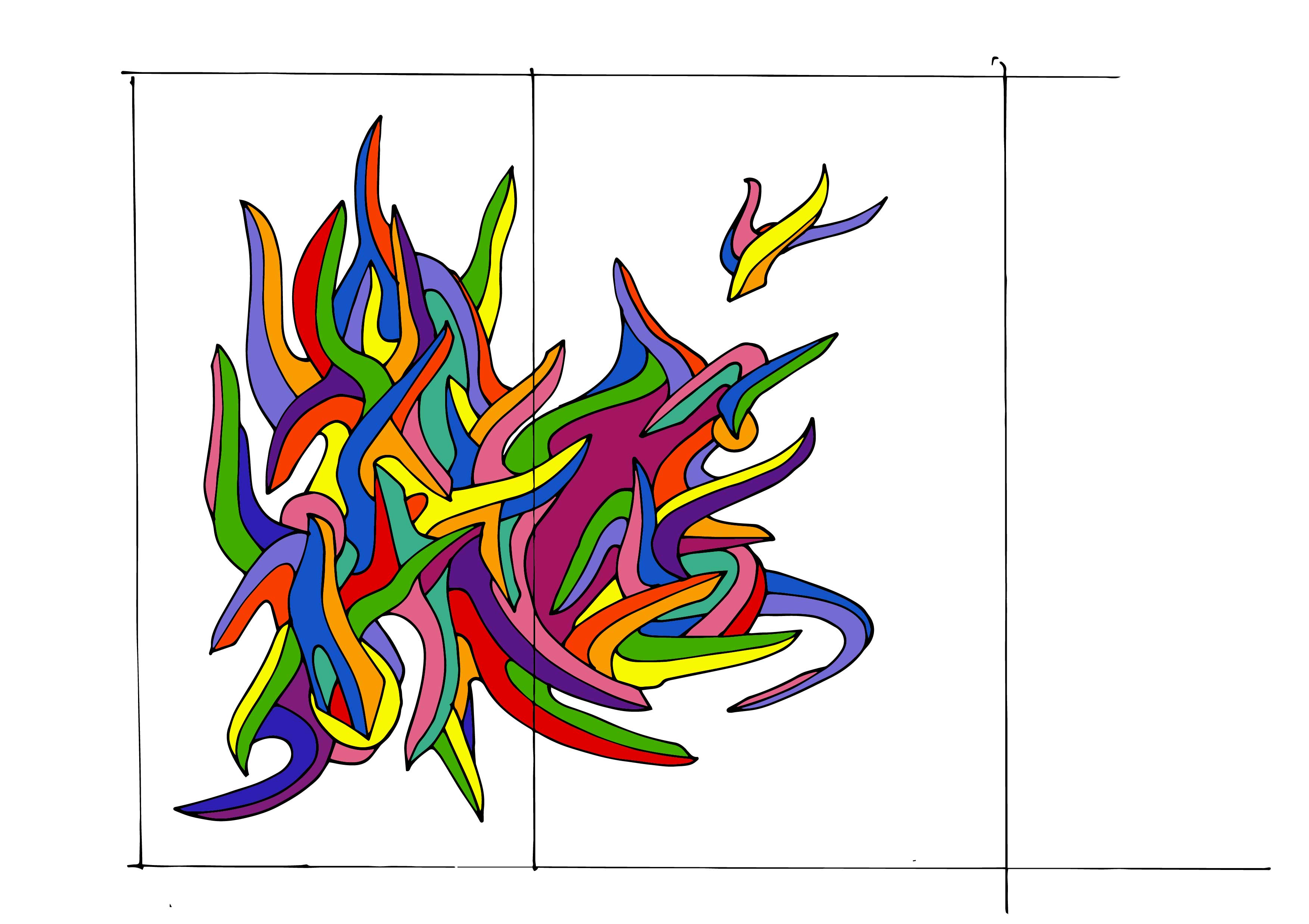 Kool Koor design for Jette mural